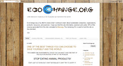 Desktop Screenshot of ecochange.org