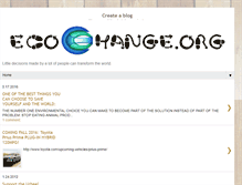 Tablet Screenshot of ecochange.org